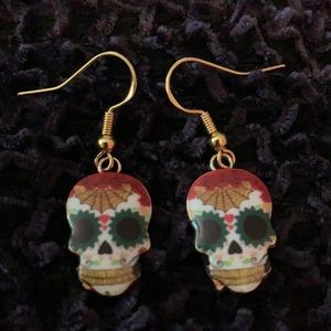 🖤🖤🖤Sugar skull earrings 🕷Halloween